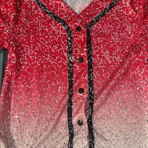Balera Red and White Sequin Blazer